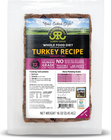 Raised Right Original Turkey Adult Cat Recipe