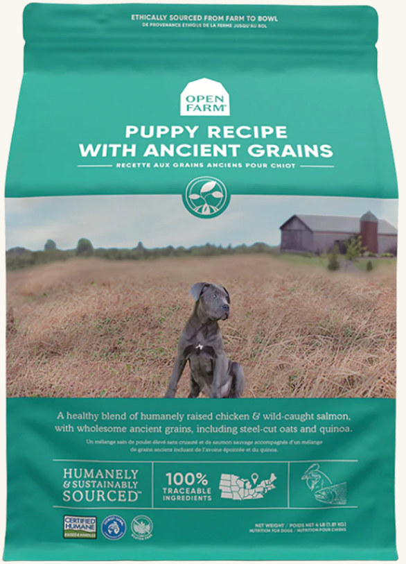 Open Farm’s Ancient Grains High-Protein Puppy Food