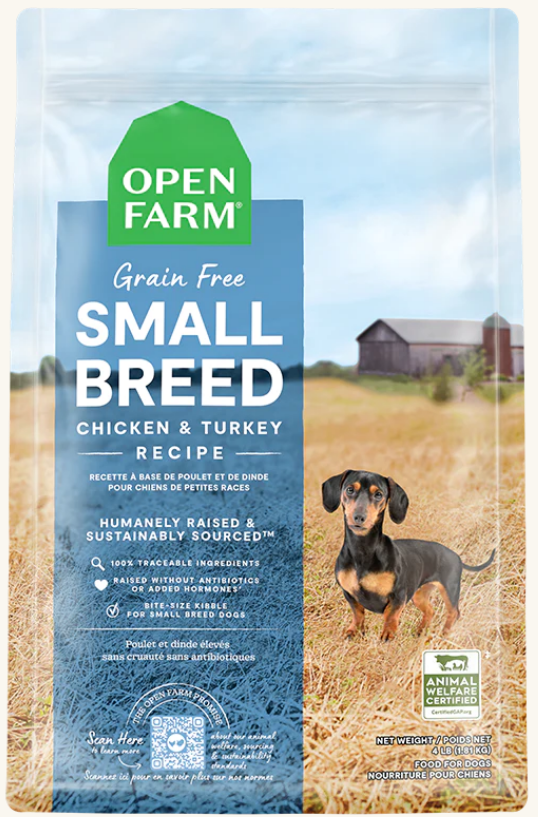Open Farm’s Small Breed Grain-Free Dry Dog Food