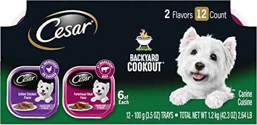 Cesar Loaf and Topper in Sauce Adult Soft Wet Dog Food