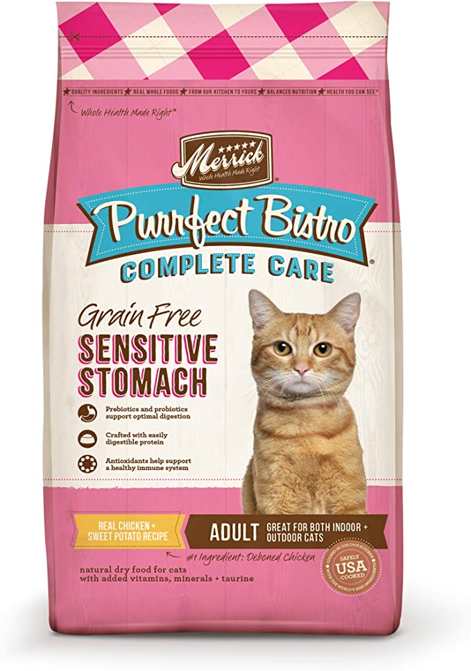 Merrick Purrfect Bistro Complete Care Sensitive Stomach Dry Cat Food Recipe
