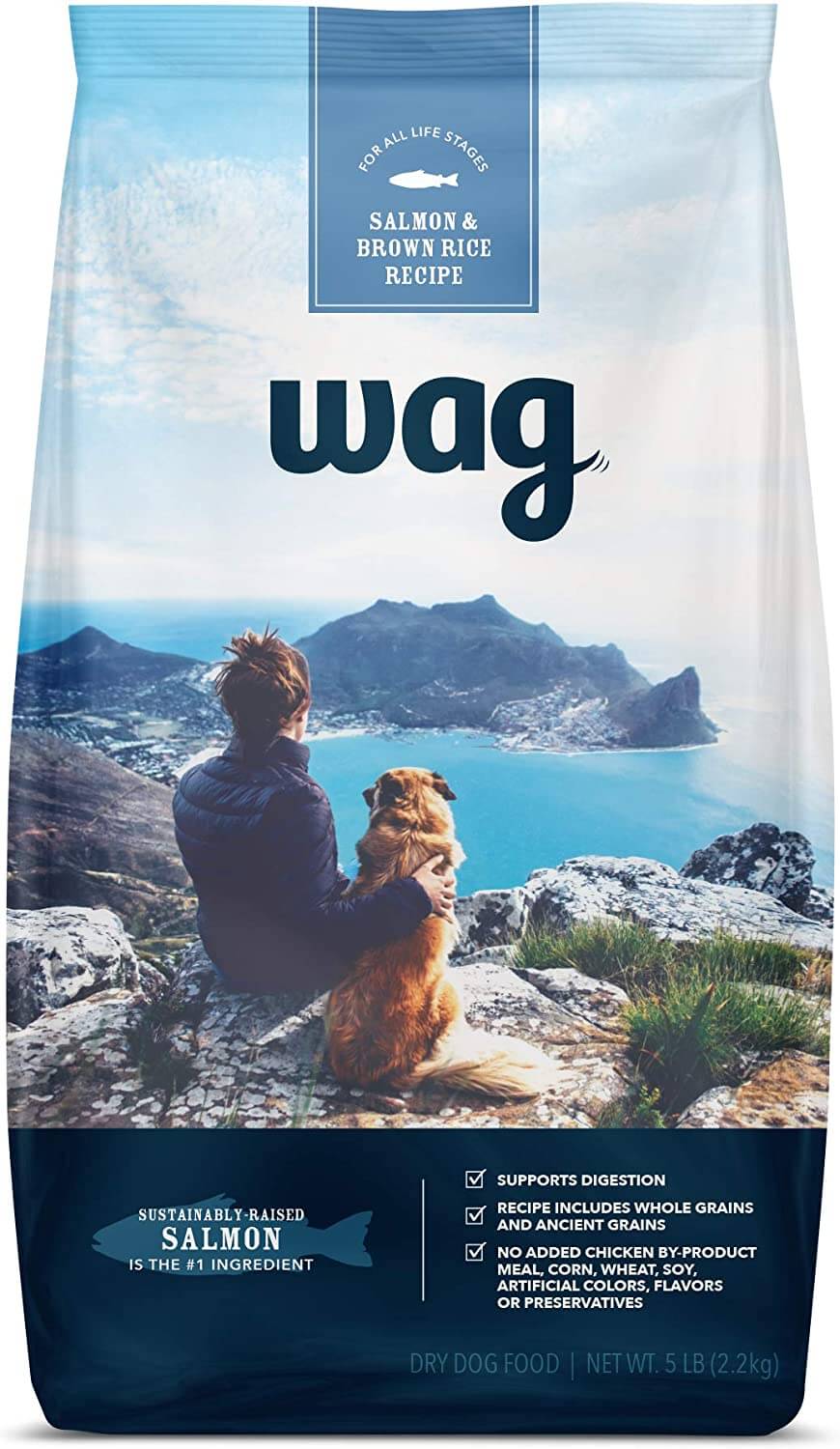 Amazon Brand Wag Wholesome Grains Dry Dog Food