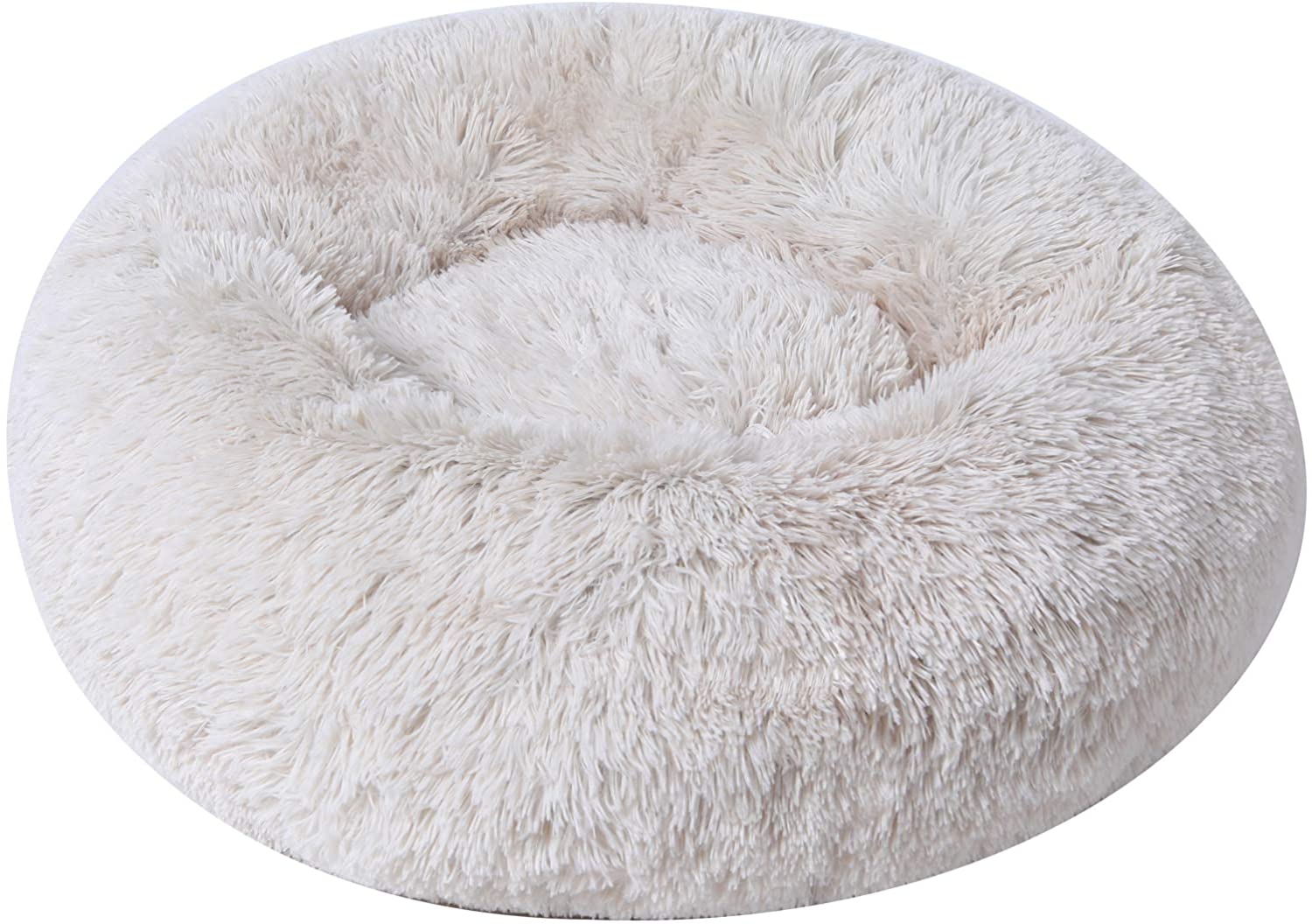 BinetGo Dog Bed Cushion Bed Faux Fur Donut Cuddler
