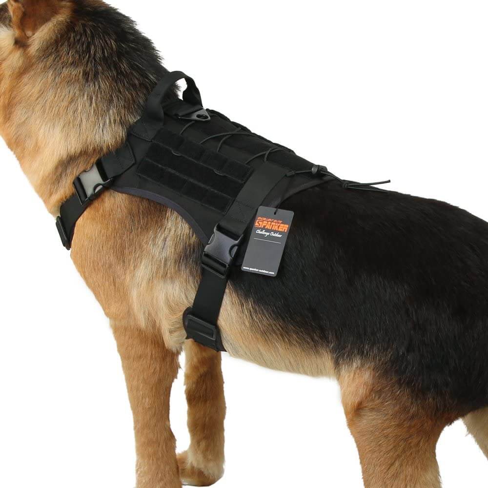 EXCELLENT ELITE SPANKER Adjustable Military Large Dog Harness