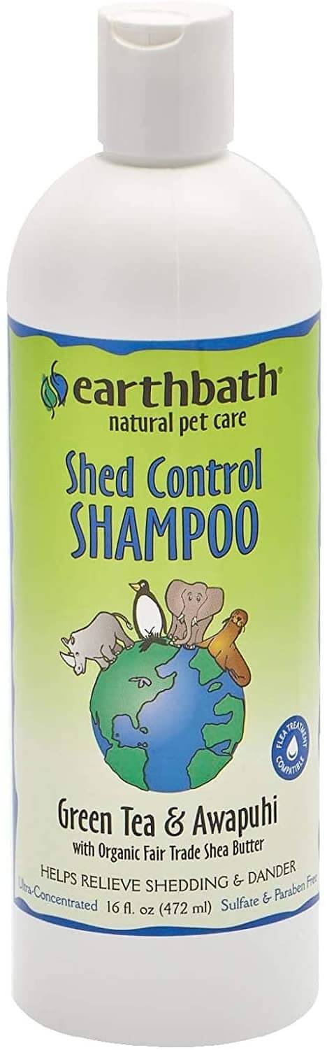 Earthbath Green Tea & Awapuhi Pet Shed Control Shampoo