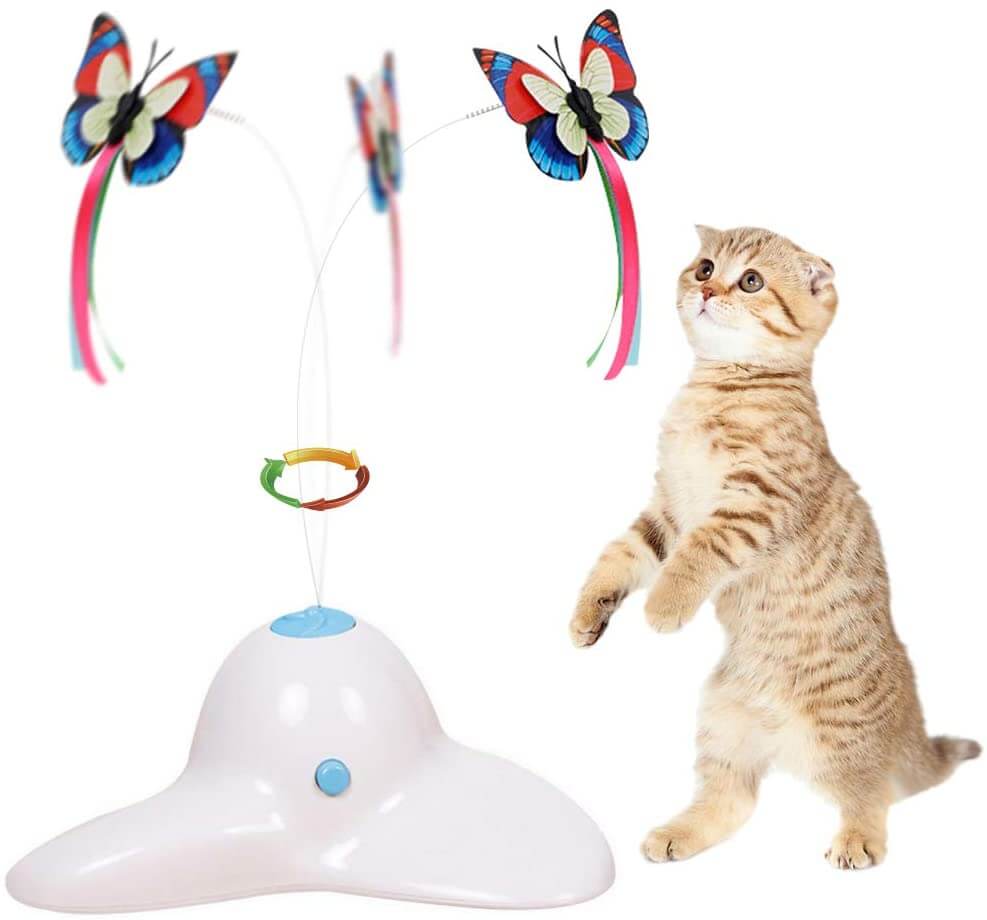 Flurff Interactive Butterfly Electric Rotating Toy
