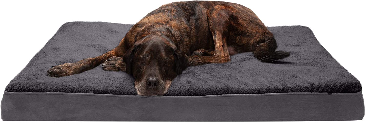 Furhaven Traditional Orthopedic Rectangular Mattress Dog Bed