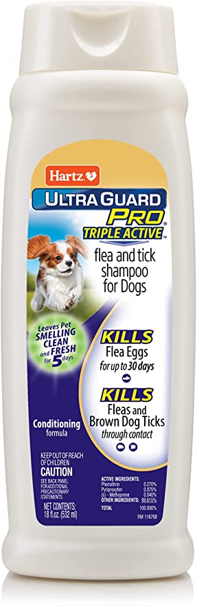 Hartz UltraGuard Pro Triple Action Flea & Tick Shampoo for Dog