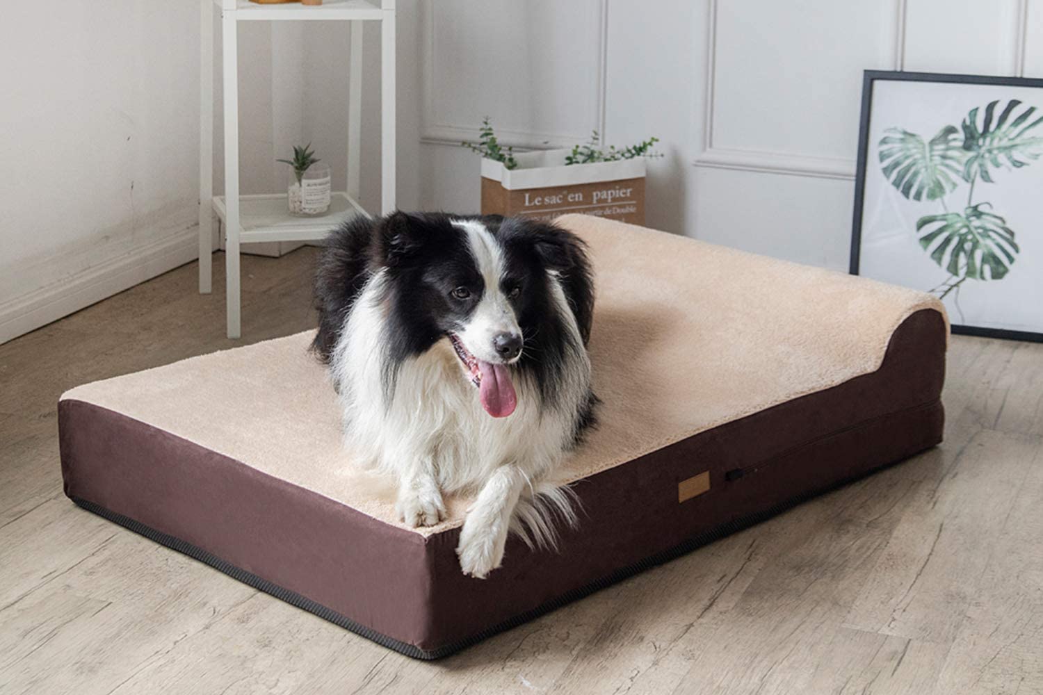 KOPEKS Orthopedic Dog Bed with Pillow
