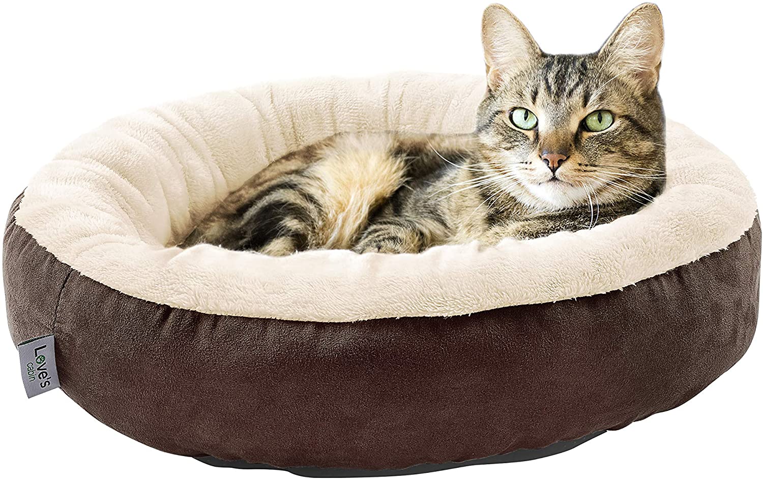 Love's cabin Round Donut Cat Cushion Bed