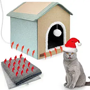 MARUNDA Easy to Assemble Heated Cat House