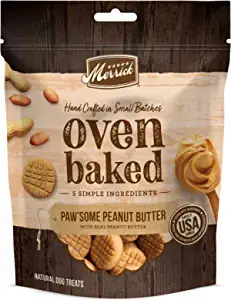 Merrick Oven-Baked Dog Paw’some Peanut Butter Dog Treat