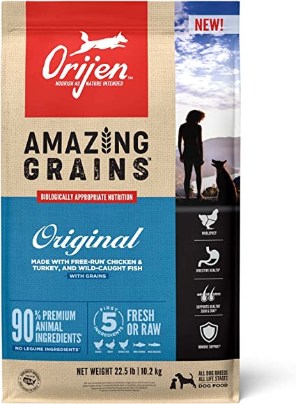 Orijen High Protein Amazing Grains Dry Dog Food