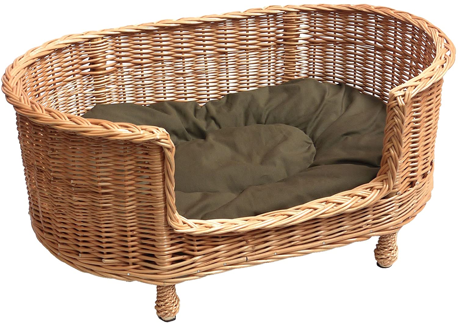 Prestige Wicker Luxury Willow Dog Basket Settee