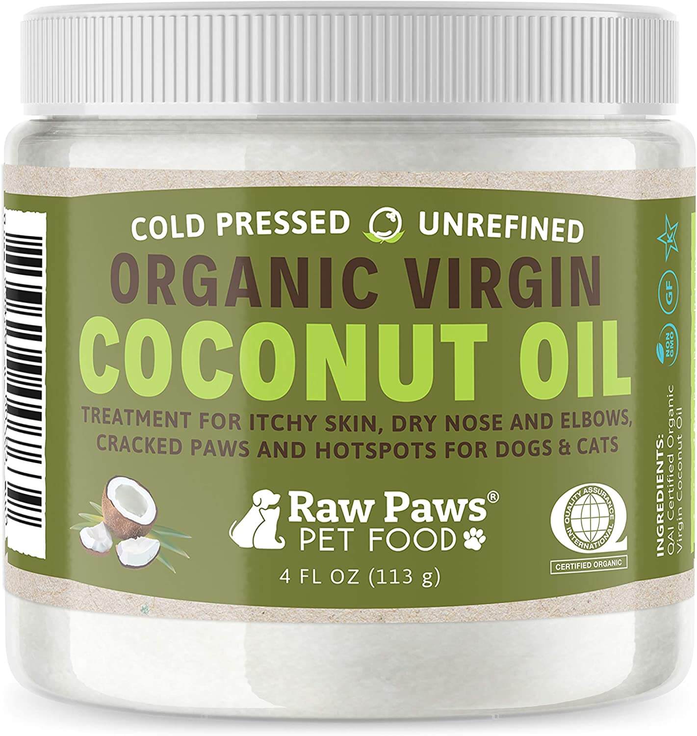 Raw Paws Organic Coconut Oil for Dogs