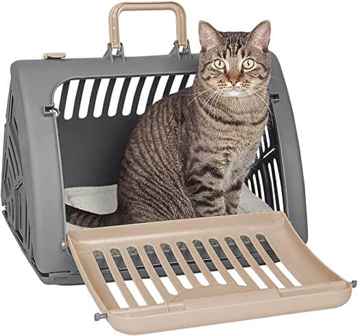 SPORT PET Designs Foldable Travel Cat Carrier with A Bed