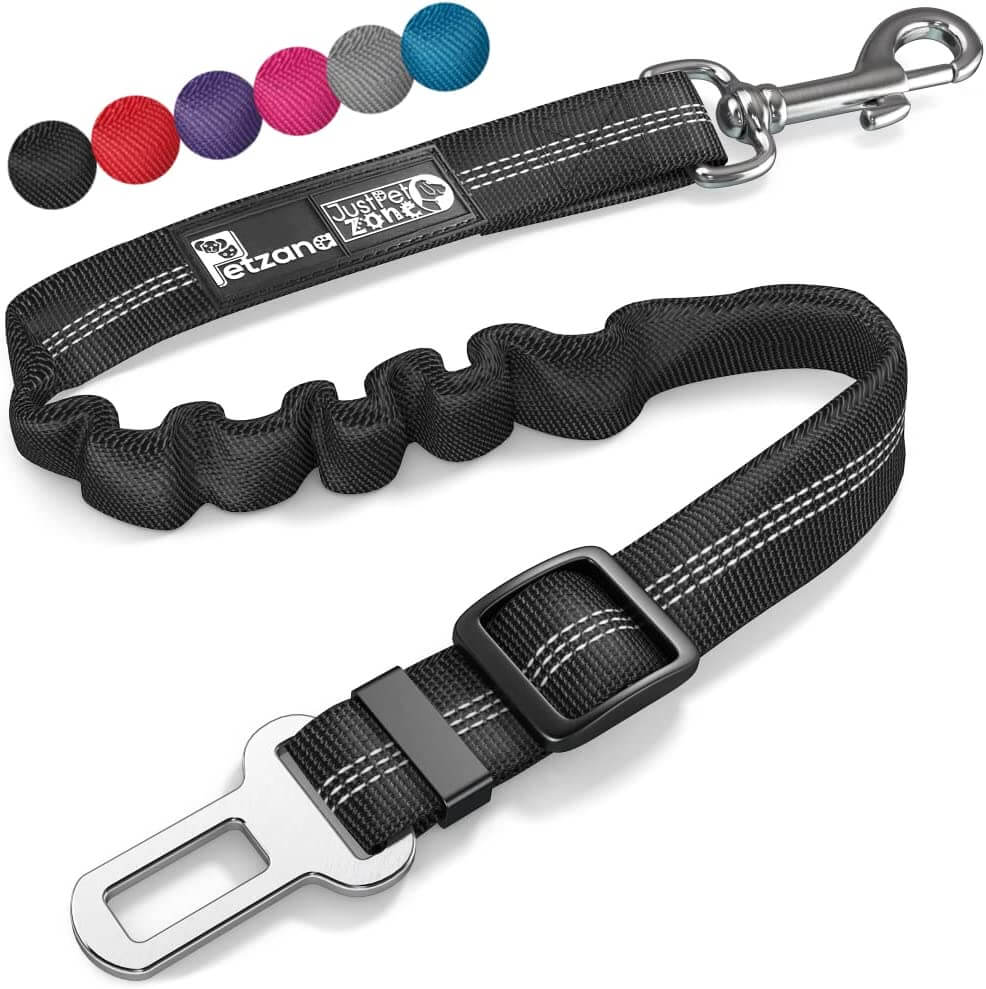Seat Belt for Dogs with Elastic Bungee Buffer