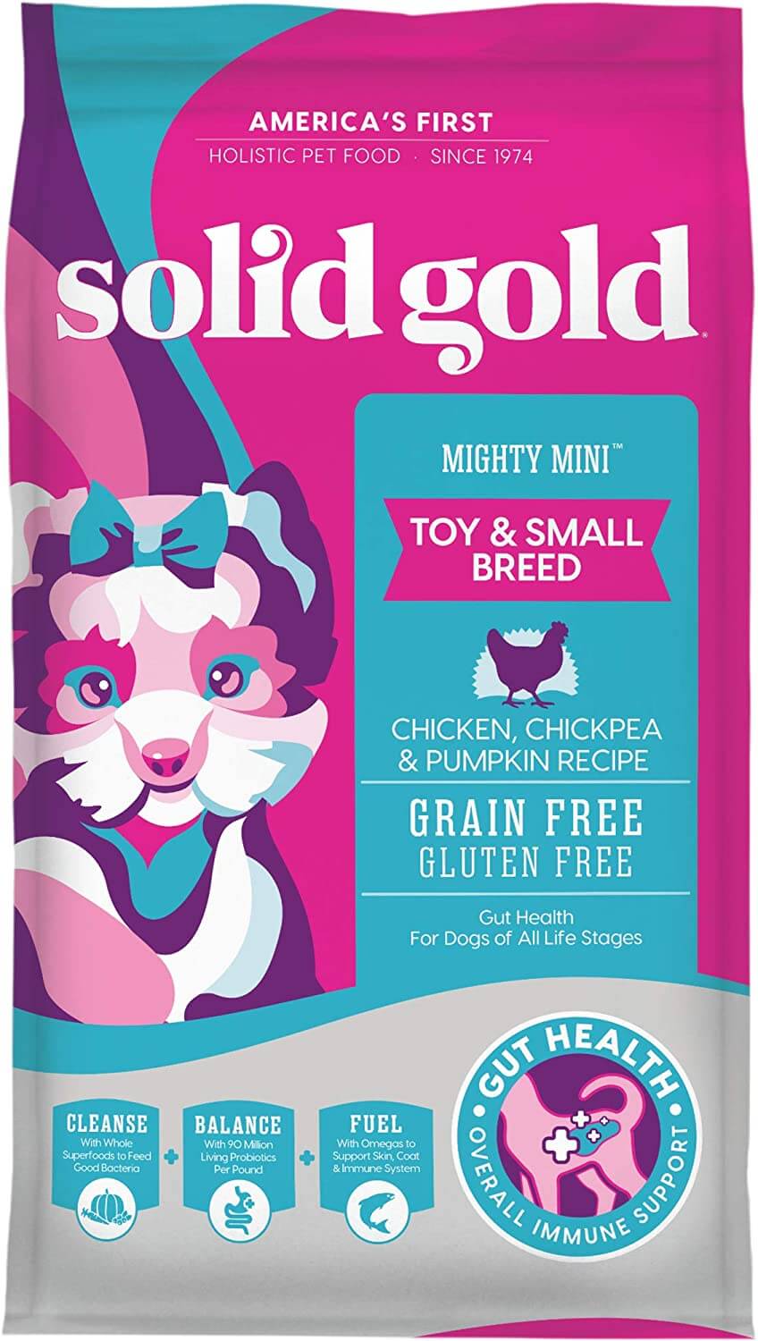 Solid Gold Mighty Mini Grain-Free Dry Dog Food for Toy and Small Breeds