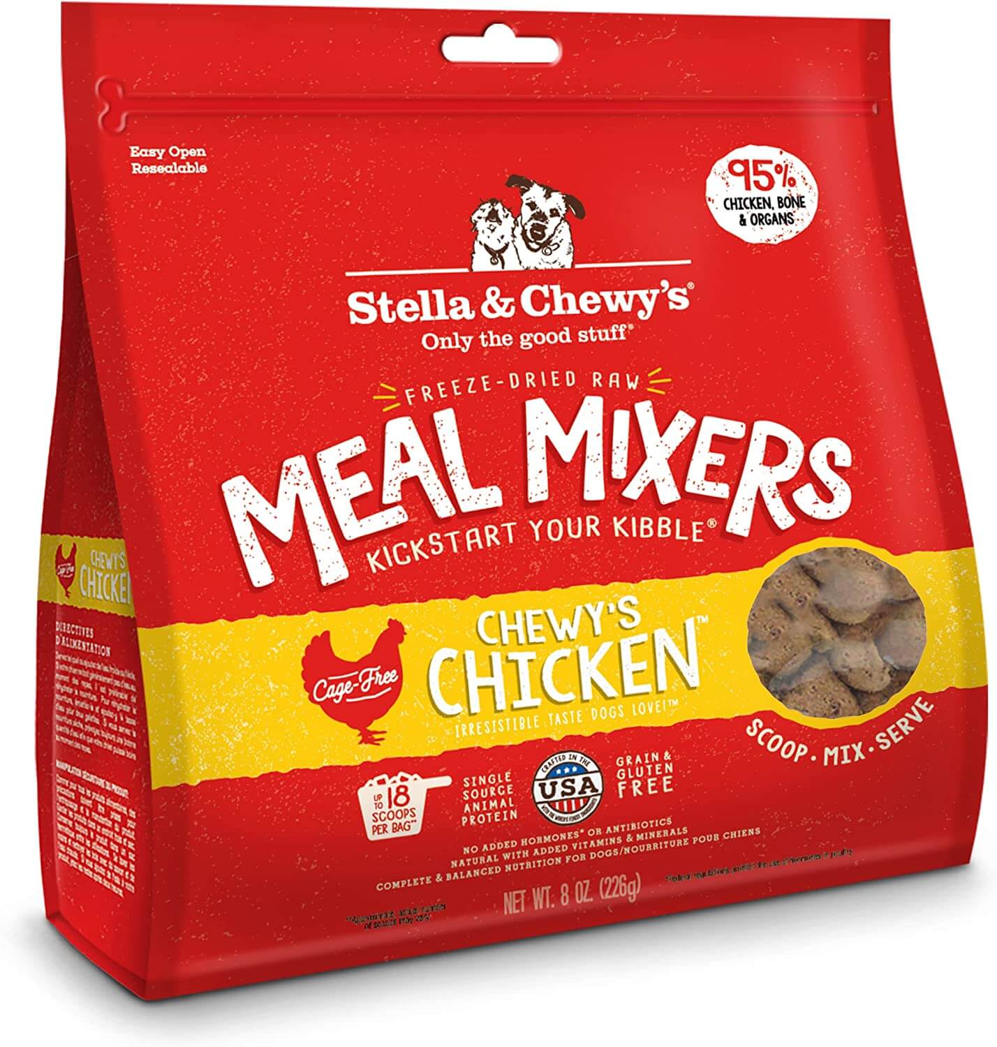 Stella & Chewy's Freeze-Dried Raw Meal Mixers Dog Food Topper
