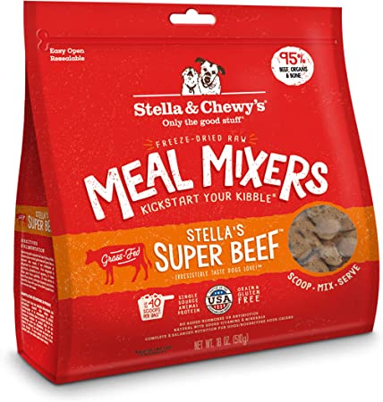 Stella & Chewy's Freeze-Dried Raw Stella's Super Beef Meal Mixers Dog Food Topper