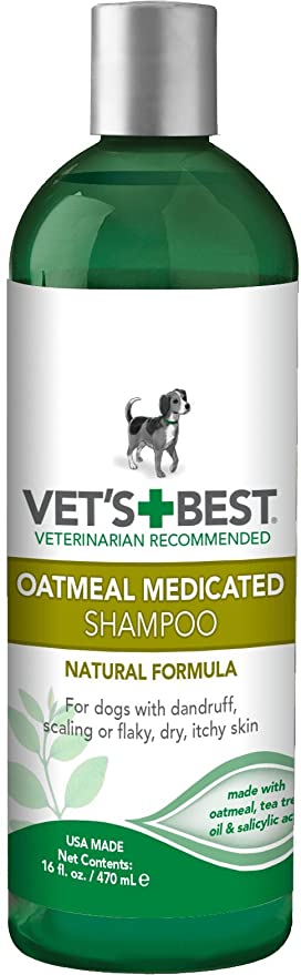 Vet’s Best Medicated Oatmeal Shampoo for Dogs