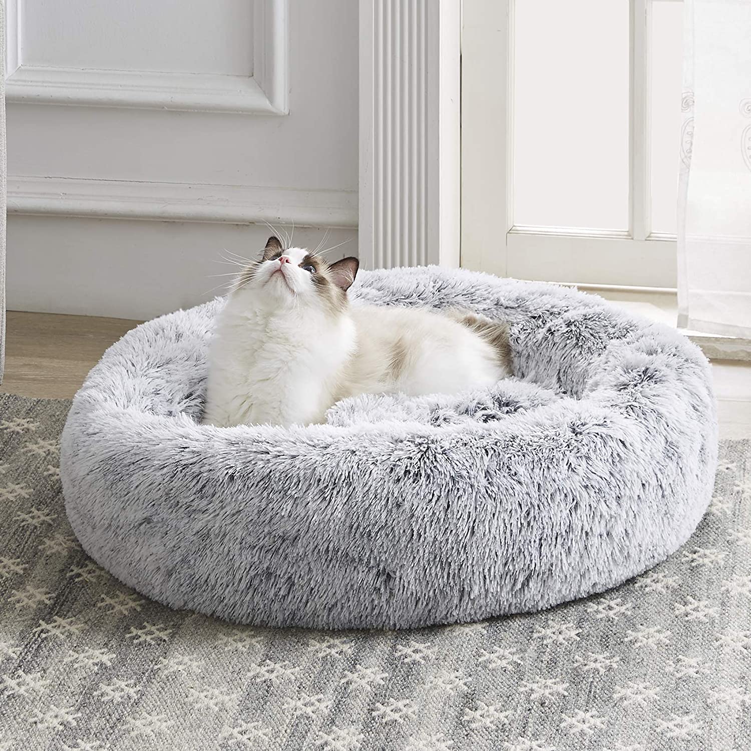 Western-Home-Faux-Fur-Cat-Bed