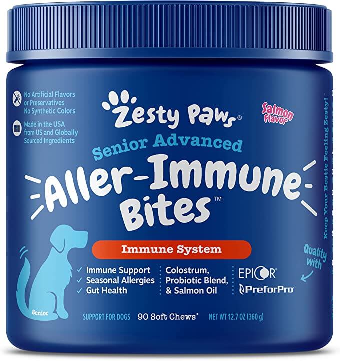 Zesty Paws Advanced Allergy Immune Supplement for Dogs