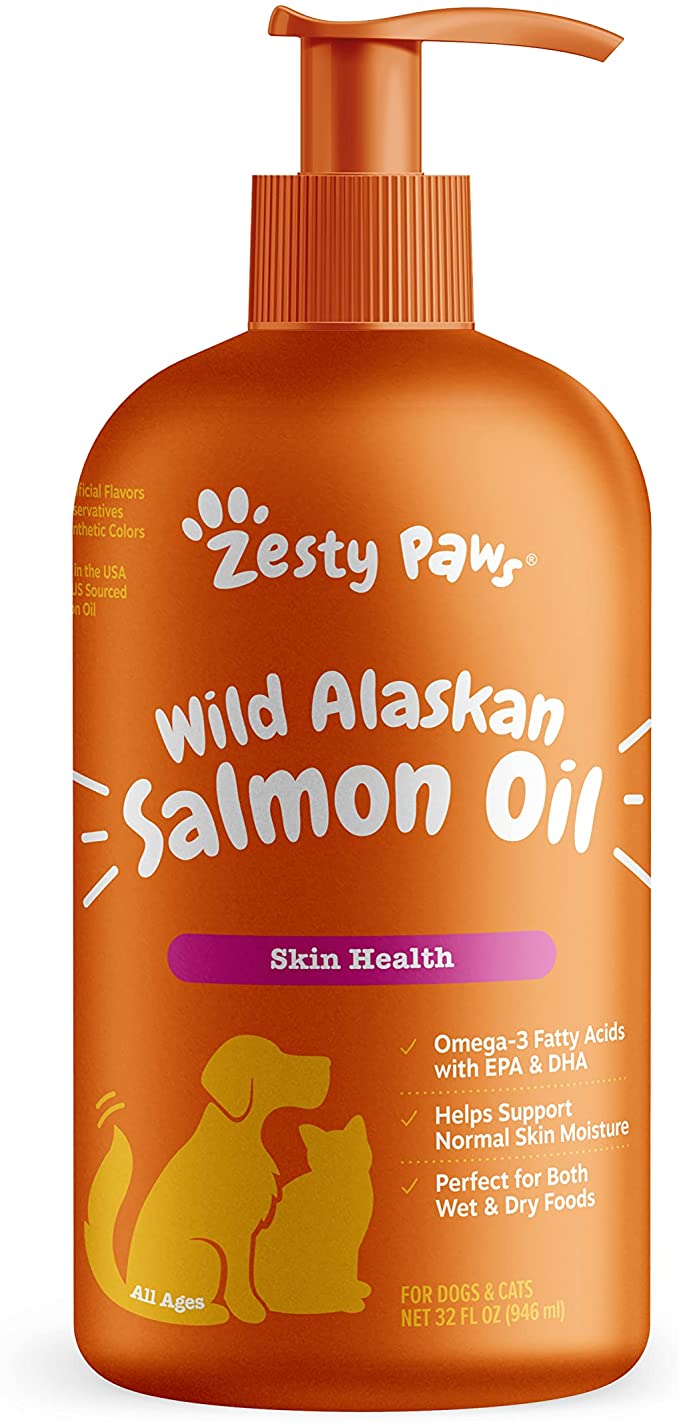 Zesty Paws Pure Wild Alaskan Salmon Oil for Dogs