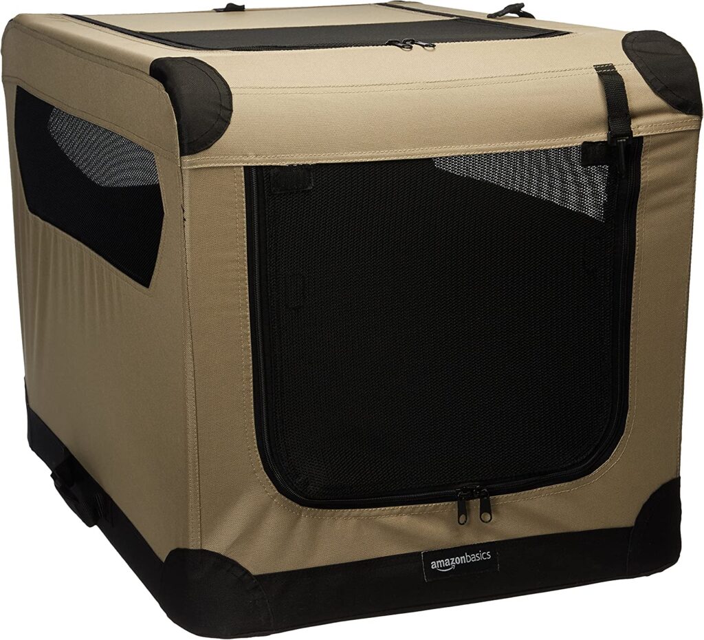 Amazon Basics 3-Door Soft-Sided Collapsible Dog Crate