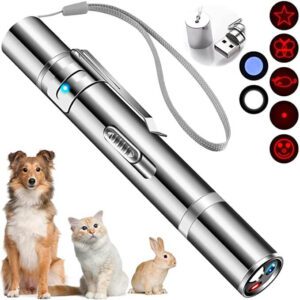 Cyahvtl Red Dot LED Light Pointer Interactive Toys for Indoor Cats