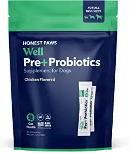 Honest Paws Well Pre+ Probiotics for Cats & Dogs
