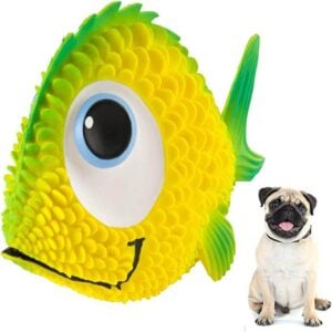 Lucas B Natural Dog Toys Store Soft Sensory Fish Squeaky Dog Toys