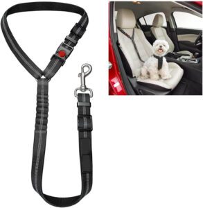 PetZana Comfortable Dog Seat Belt Harness for Car
