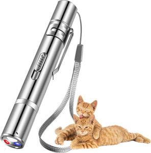SUUCARE USB Recharge LED Cat Laser Pointer Toys