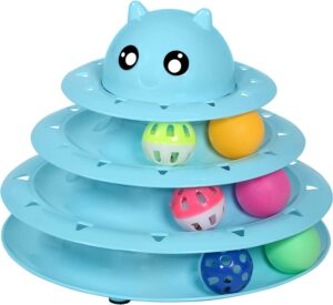 UPSKY Roller 3-Level Turntable Cat Toys Balls