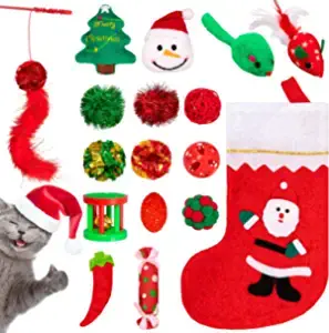Whaline Christmas Cat Toys