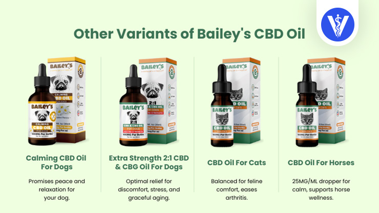 Bailey's CBD Oil Variants